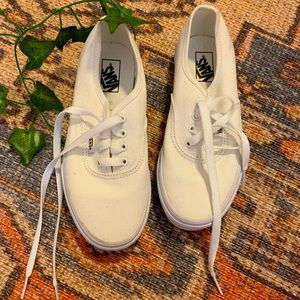 Vans white sneakers